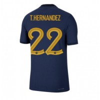 Moški Nogometni dresi Francija Theo Hernandez #22 Domači SP 2022 Kratek Rokav